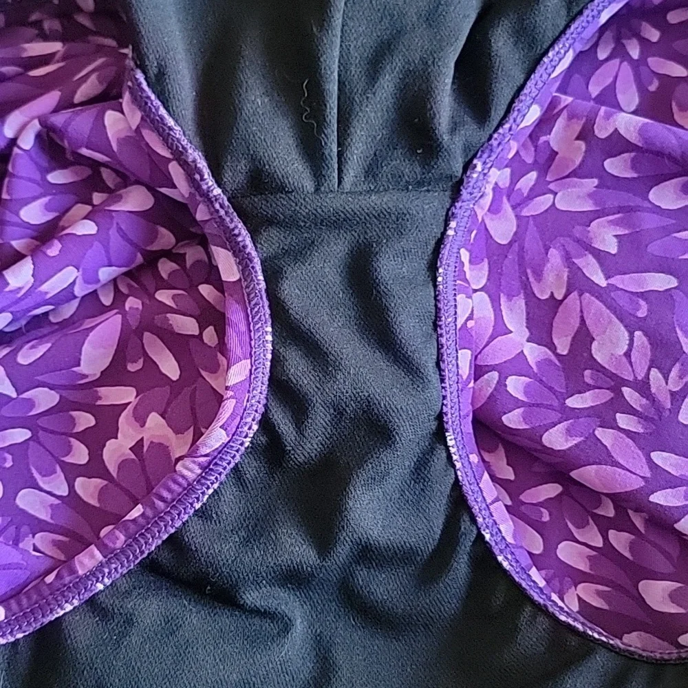 Dolfin Purple Leaf Print Women's One Piece Swimsuit
